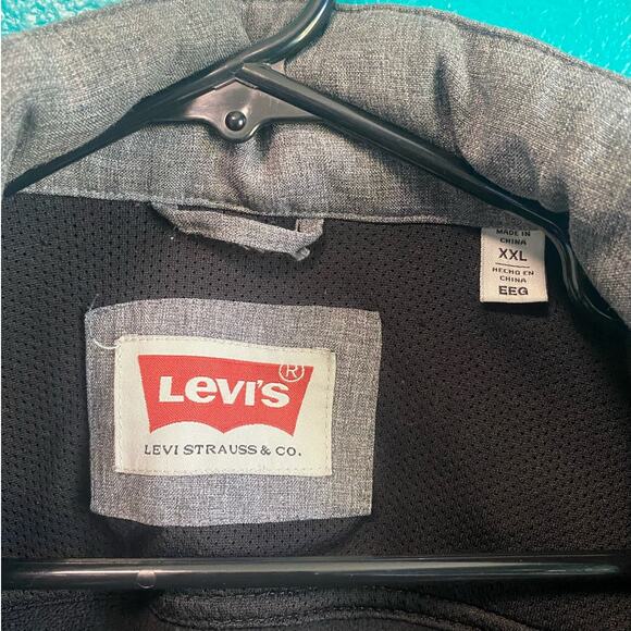 Levi’s Heather Gray Men's Hidden Hood Trucker Jacket XXL - Picture 6 of 8